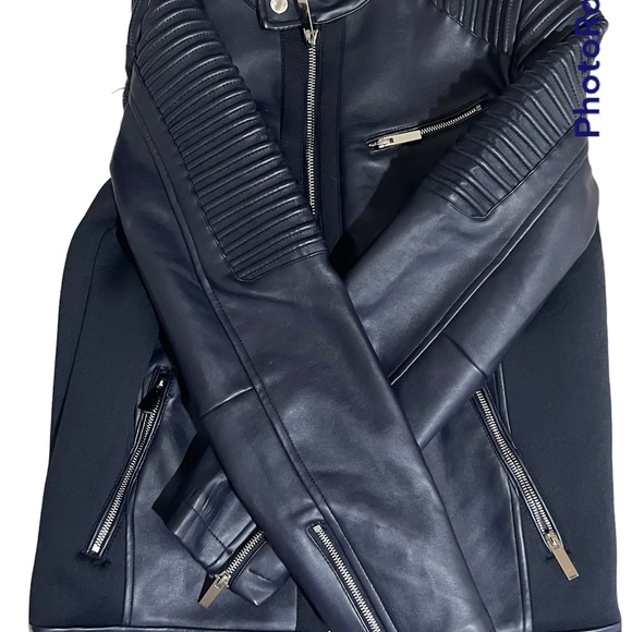 Men’s Motorcycle Biker Vintage Distressed Black Faded Real Leather Jacket - Picture 4 of 5